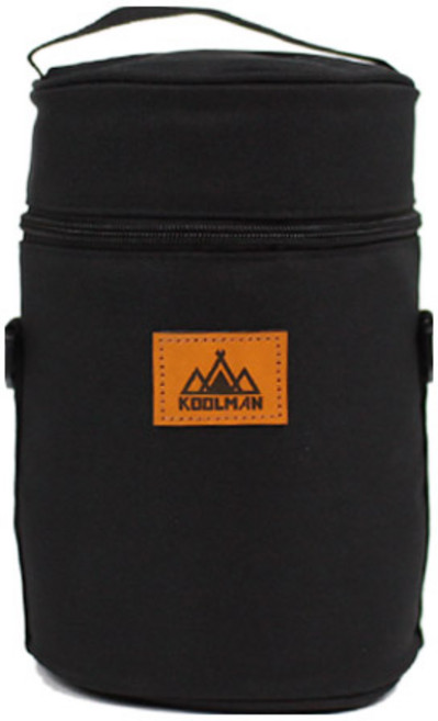 KOOLMAN(쿨맨) 다용도 원형랜턴 수납가방, 원형랜턴가방(16cm) - 블랙 S, 원형랜턴가방(16cm) - 블랙 S, 1단