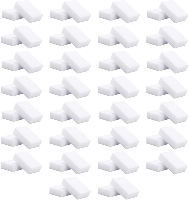 투데이리빙 60개 세트 대형 매직 청소 스펀지 욕실 주방 화장실 클리너 찌든때 기름때 제거 수세미 블록 3cm