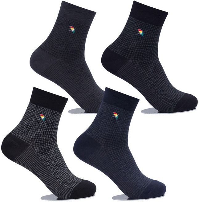 아놀드파마 남자정장양말 입체다이아 단목 4켤레 HM001 장목 면양말 구두양말