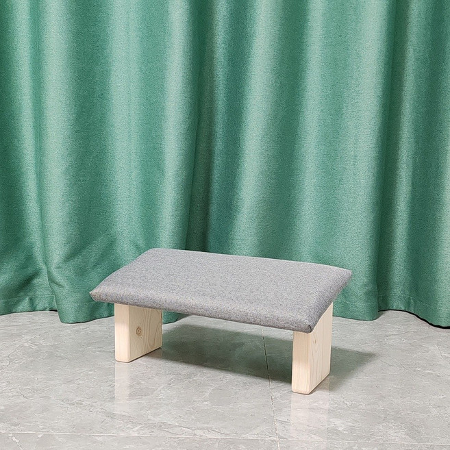 원목 기도의자 명상 의자 무릎 장궤틀 좌식, 그레이, 1개