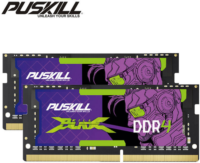 노트북 메모리 용 2PCS PUSKILL Memoria Ram DDR4 16GB 8GB 4GB 3200MHz 2666MHz 2400MHz 260pin Sodimm 노트북, 01 DDR4 32GB 3200x2pcs