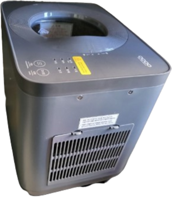 오쿠 뚜껑분리형 음식물처리기 고온 건조 분쇄기 4L, 그레이