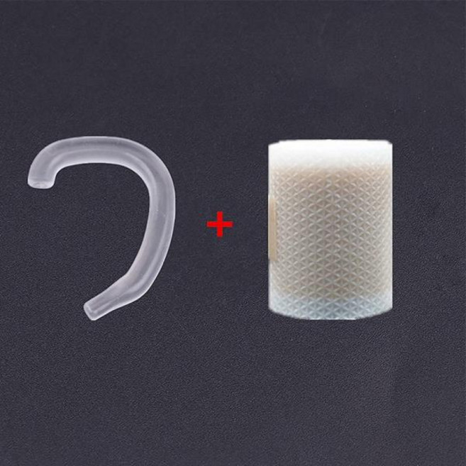 귀 교정기 지지대 패치 포함 절단 가능 통기성 귀걸이 외반 실리콘 교정, 1개