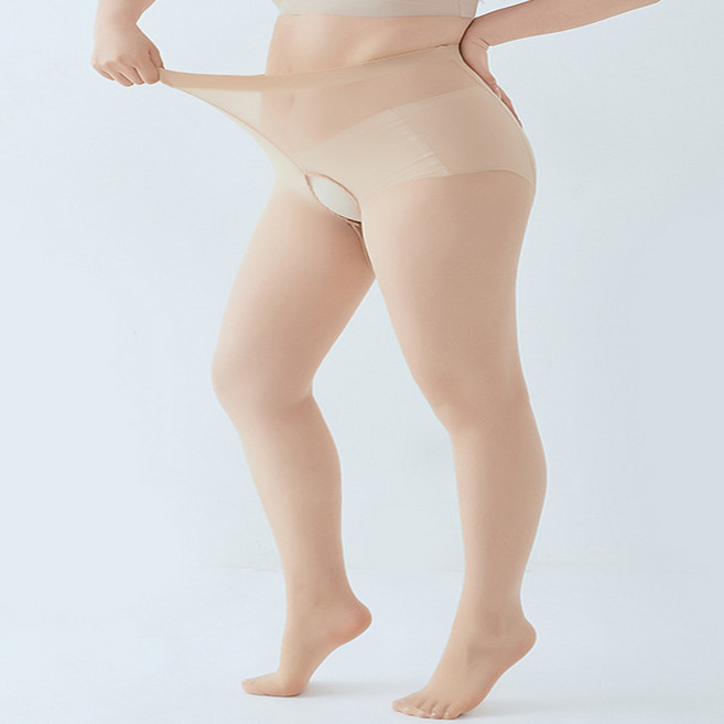 아띠Ahtty (2P / 2size / 4color) Y존 프리 배 조임 없는 트리플 빅사이즈 60~110kg 롱다리 키큰녀 3~6XL 엉덩이 두 줄 봉제선 20D 팬티 스타킹