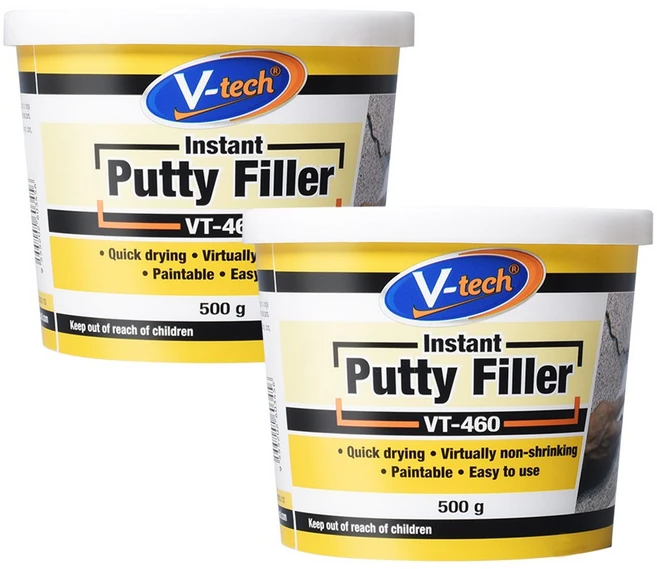 Vtech 퍼티 필러 화이트 500g VT-460, 2개 - 쿠팡