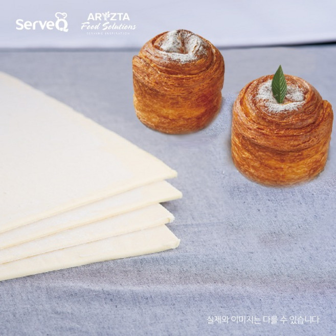 삼양사 페이스트리용 몽블랑 데니쉬 사각 시트 8mm 1050g 3개입 3.15kg 생지 [당일발송], 1개, 1,050gX3장[드라이아이스추가]