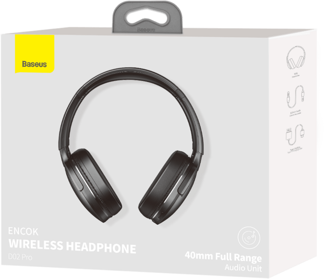 베이스어스 Baseus D02 Pro 무선 헤드셋 이어폰 접이식 스포츠 헤드폰 게임용, black, black