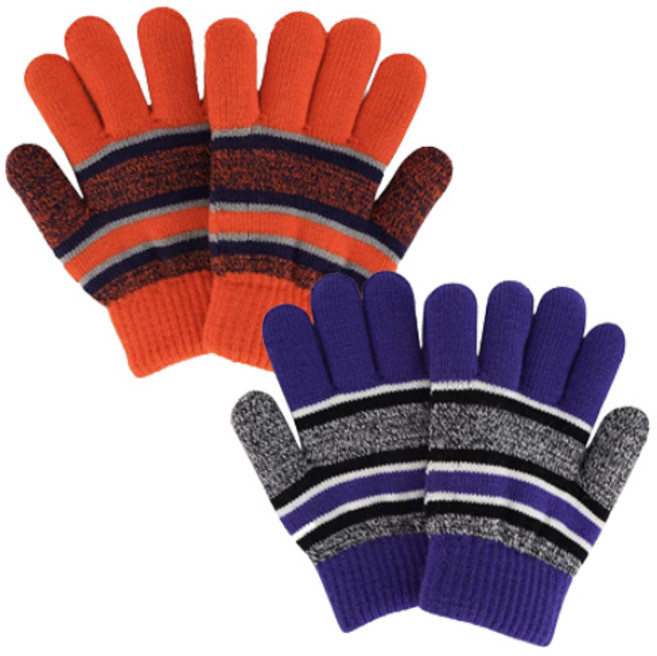 또사자 아동 키즈 초등학생 포근한 니트 털 장갑 2p