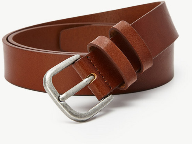 [STCO] 남성 브라운 통가죽 벨트 브라운