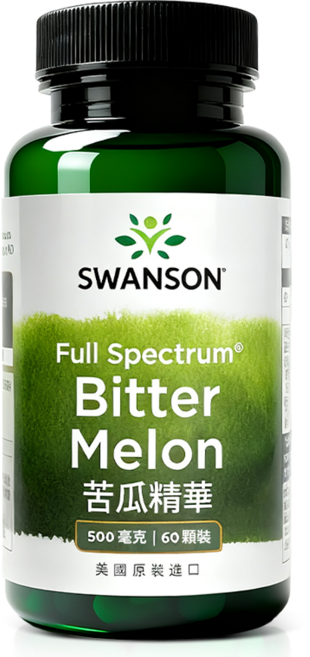 SWANSON 苦瓜精華 500mg 膠囊, 1個, 60顆
