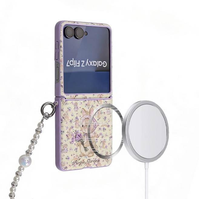 윰스모르 맥세이프 호환 갤럭시 플립 힌지 보호 케이스