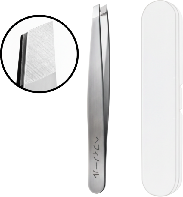 리보리아 실버그립 미세모 정밀 족집게, 1개, 실버