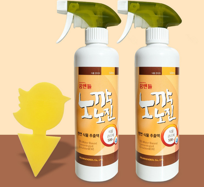 SKFARM 노깍노진 스프레이 + 끈끈이 트랩 1장, 2개, 500ml