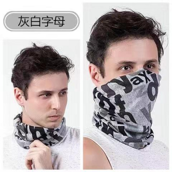 多種花色圍脖脖套 - 針織套頭護頸包頭巾