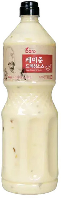 바로 케이준 드레싱 소스 1.9kg 샐러드 샌드위치 디핑소스 양념 치킨 대용량, 1개