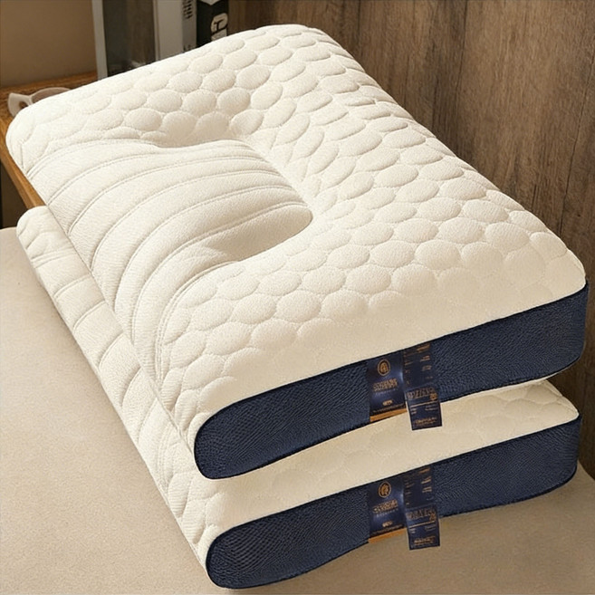 太空艙 OPTIMAL SLEEP 人體工學護頸椎枕 48x74cm 仰側睡通用 A類母嬰級, 1只, 雲端艙乳膠護頸枕中高枕 【1只】, 雲端艙乳膠護頸枕中高枕