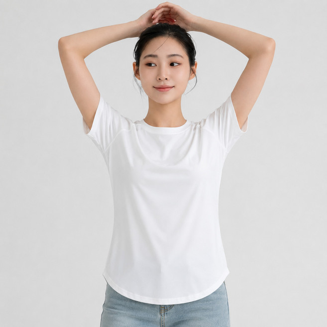 KARSAER 여성 요가복 흡습속건 반팔 티셔츠 슬림핏 러닝 헬스 피트니스웨어 2026 여름 Q1001