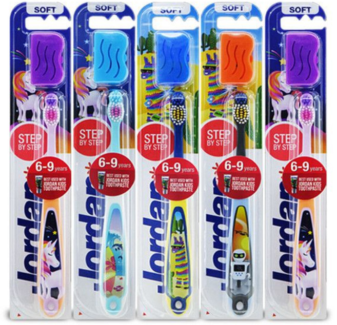조르단 스텝 3단계 어린이 칫솔, 혼합색상, 1개입, 5개