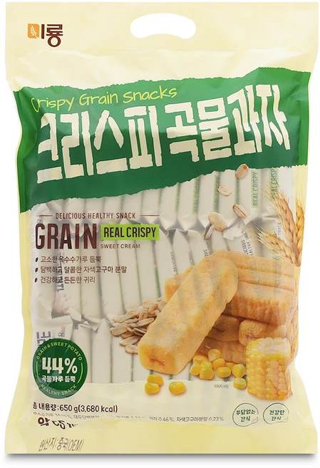 [달콤진] 미룡 크리스피 곡물과자, 650g, 1개 - 쿠팡