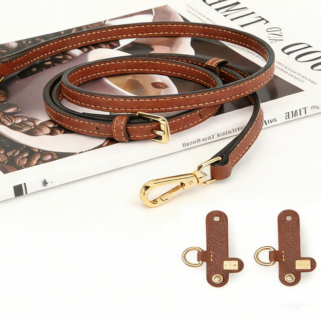 상덕 가방끈 고정버클 소가죽 스트랩 미니 호환 크로스백 숄더백 파우치 포함