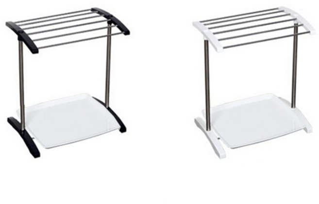 라이프웨어 CS 미니가습 건조대 1단 물받이추가, 화이트, 1개