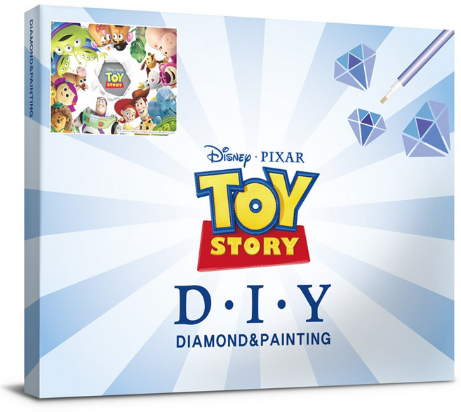 디즈니 토이스토리 보석십자수 캔버스 40x50cm DBS010, 1개, 혼합