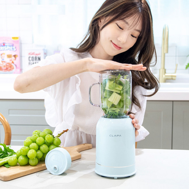 소형 미니 초고속 텀블러 컵 휴대용 믹서기 믹서, 민트