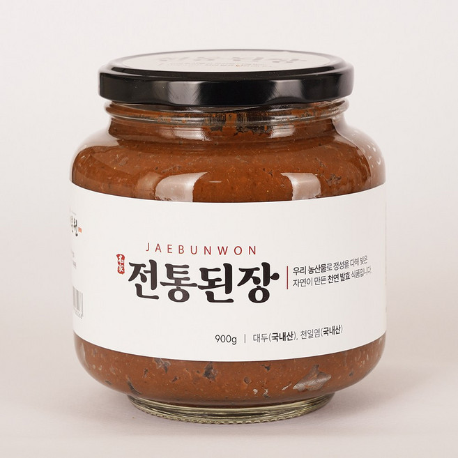 재분원 전통된장 국산콩 풍미가 좋은 재래식 된장 900g, 2개