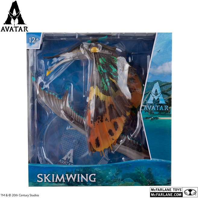 맥팔레인 아바타2 물의 길 관절 가동 피규어 L형 SKIM WING 액션 피규어, 1개