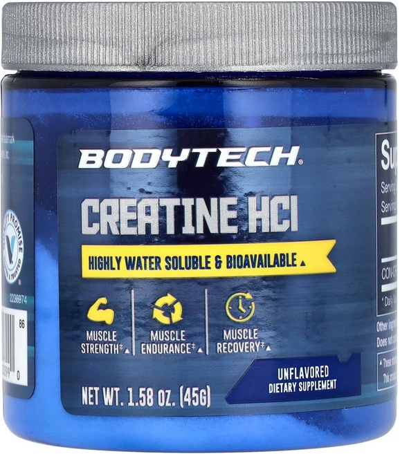 바디텍 BodyTech 크레아틴HCl 무맛 45g1.58oz141569원산지:기타, BodyTech, 크레아틴HCl, 무맛, 45g(1.5, 45g, 1 - 쿠팡