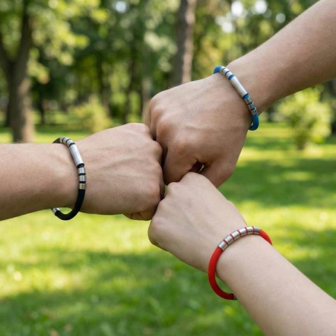 정전기 손목 팔찌 (3color) 겨울철 제거 방지 밴드 운동 스포츠 헬스장 실리콘, 블랙, 1개
