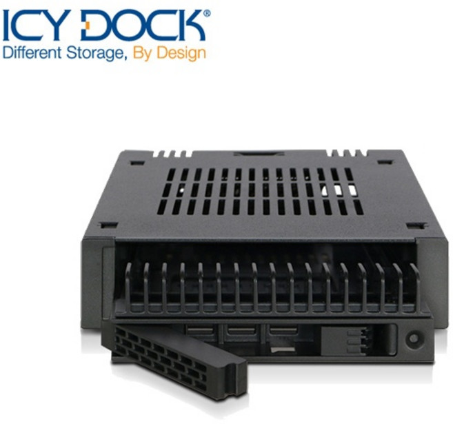 [ICYDOCK] ICYDOCK 2.5형 SSD/HDD 장착 하드랙 ICYDOCK MB741SP-B (3.5형 베이 장착[2.5형 SAS/SATA지원 하드랙)