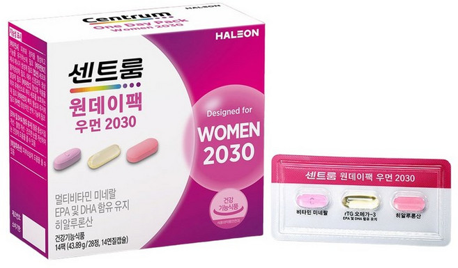 센트룸 원데이팩 우먼 2030 14개입, 14개, 43.89g
