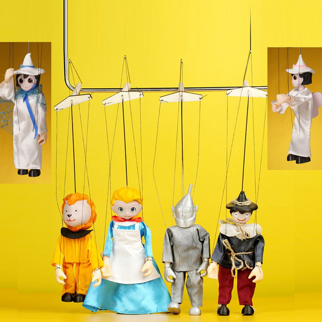 마리오네트인형 체코 프라하 소품 꼭두각시 목각인형 피노키오 인형극, 오즈의마법사무료대본6종세트, 1개