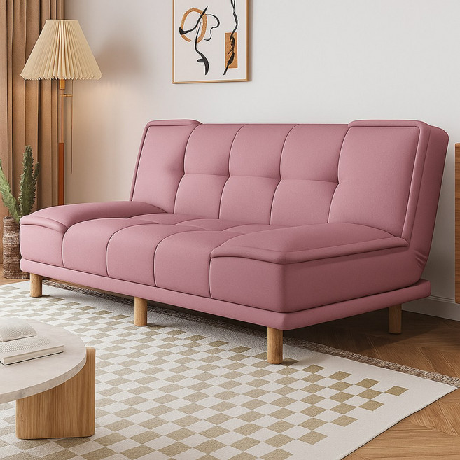 illusionmall 접이식 소파베드 리클라이너 패브릭 쇼파 확장형 원룸 공간활용 다기능 매트리스, H