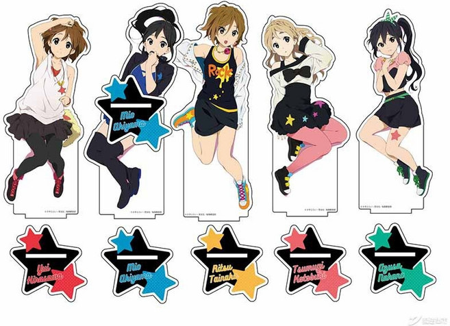 케이온 아크릴 스탠드 피규어 누워있는 모습, 53058 아오이 소녀