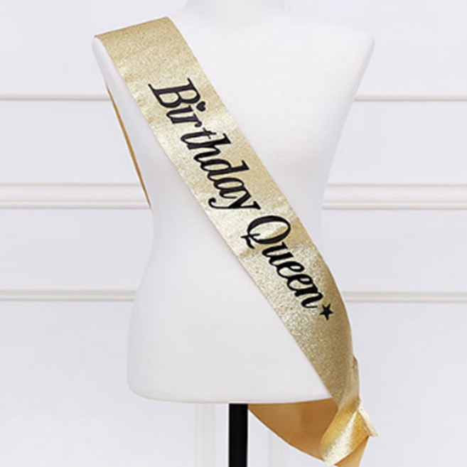 생일 축하 미스코리아 어깨띠 해피벌스데이