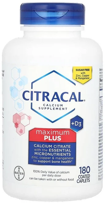 시트라칼 맥시멈 플러스 비타민D3 180정, 1개 - 쿠팡