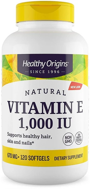 Healthy Origins Vitamin E 1000 IU 헬시 오리진 비타민 E 1000 IU 120정, 1개 - 쿠팡