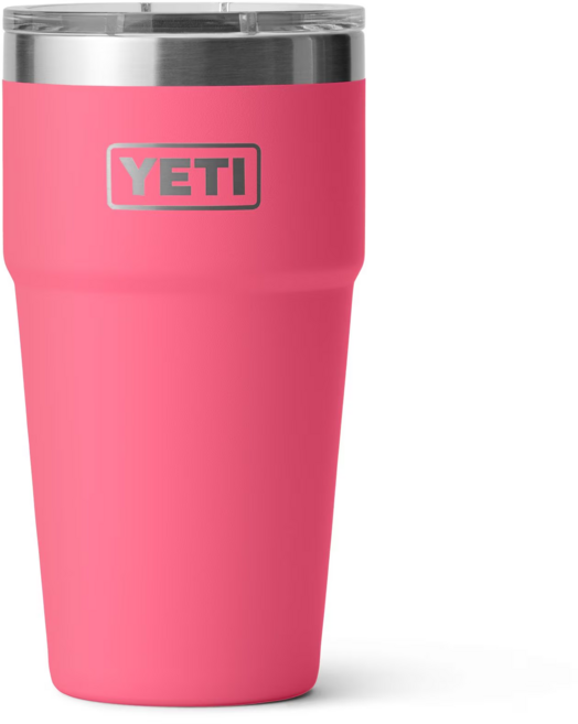예티 Yeti 램블러 20oz 텀블러 스테인리스스틸 머그슬라이더 뚜껑 스테커블 머그컵, 1개, 591ml, TROPICAL PINK