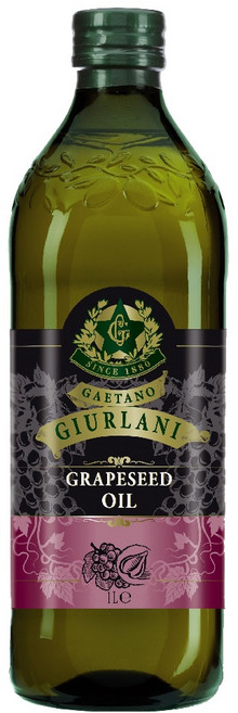 GIURLANI 喬凡尼 葡萄籽油 1L 義大利原裝, 1個, 1L：實重1.5kg【店取最多2瓶】,超商/店到店：限重5kg