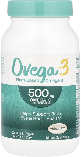 새해 첫좋은선물 Ovega-3 식물성 오메가3 미니 소프트젤 60정(소프트젤 1정당 250mg) 제대로 할인합니다, Ovega3식물성오메가3미니소프트젤60정소프트젤1정당2, 60정 - 쿠팡