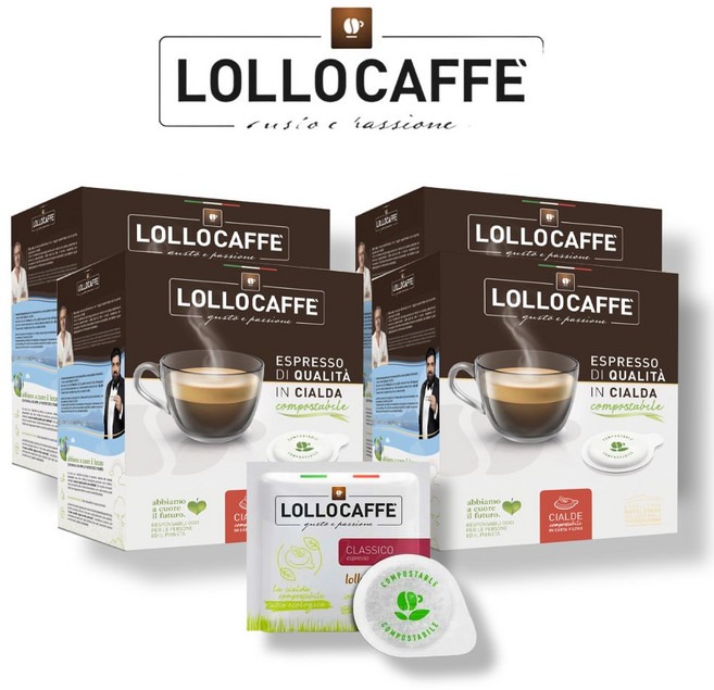 이탈리아 나폴리 장인 로스팅 [롤로 LOLOCAFFE ] PODS - Classico Espresso 50EA 클라시코 파드 진한 에스프레소 커피 고급 원두커피 미디엄 다크로스트, 4개, 50개입, 7.5g