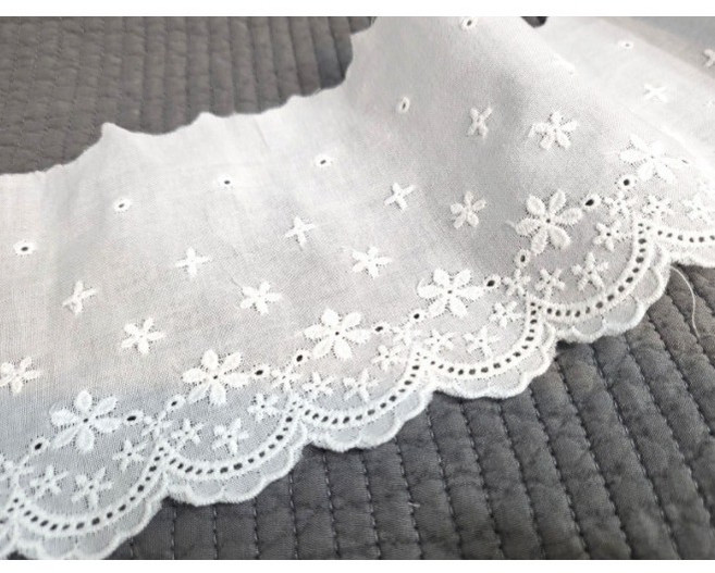 혜인천 아사면레이스원단 별꽃 color 6종, 블랙 1마, 1개