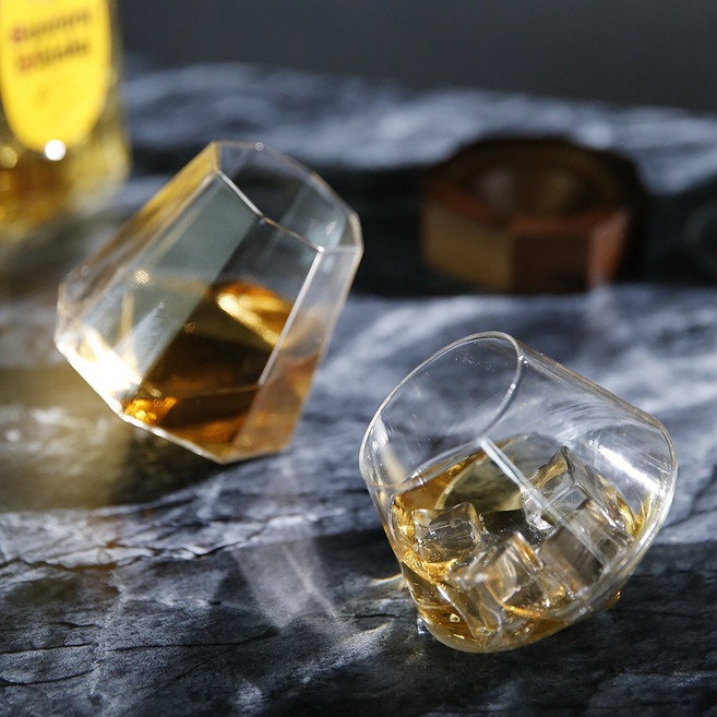 쉐이크 크리스탈유리잔 양주잔 온더락 언더락잔 위스키잔 세트, 1세트