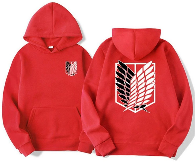 집업 후드 바람막이 진격거 굿즈 자유의날개 애니 후드집업, 5, S