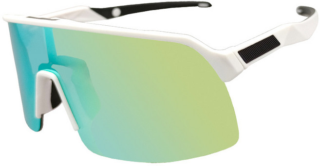 변색 편광 스포츠 선글라스+ 도수클립, white, 1개