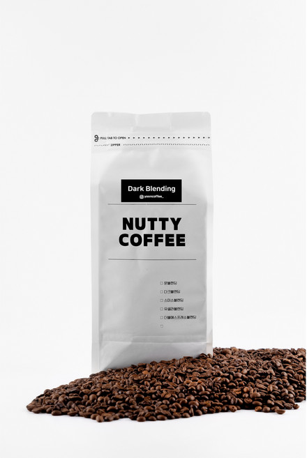 NUTTY COFFEE 원두커피 1kg 다크 블렌딩 원두커피 홀빈(분쇄안함), 1개