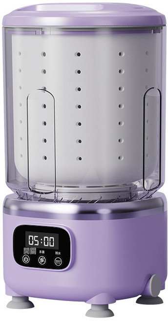 迷你洗衣機 洗脫一體 大容量 便攜式 免安裝 內衣 內褲 襪子, 1個:暗紫羅蘭