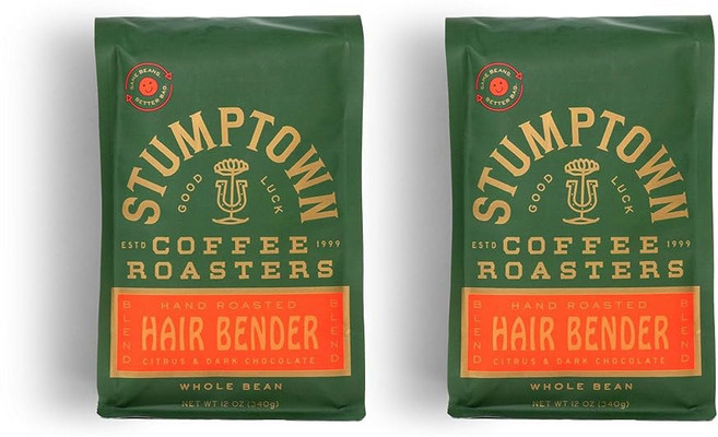 스텀프타운 커피 로스터 미디엄 로스트 통두 시트러스와 다크 초콜릿의 풍미 노트가 담긴 헤어 벤더 18온스, 1개